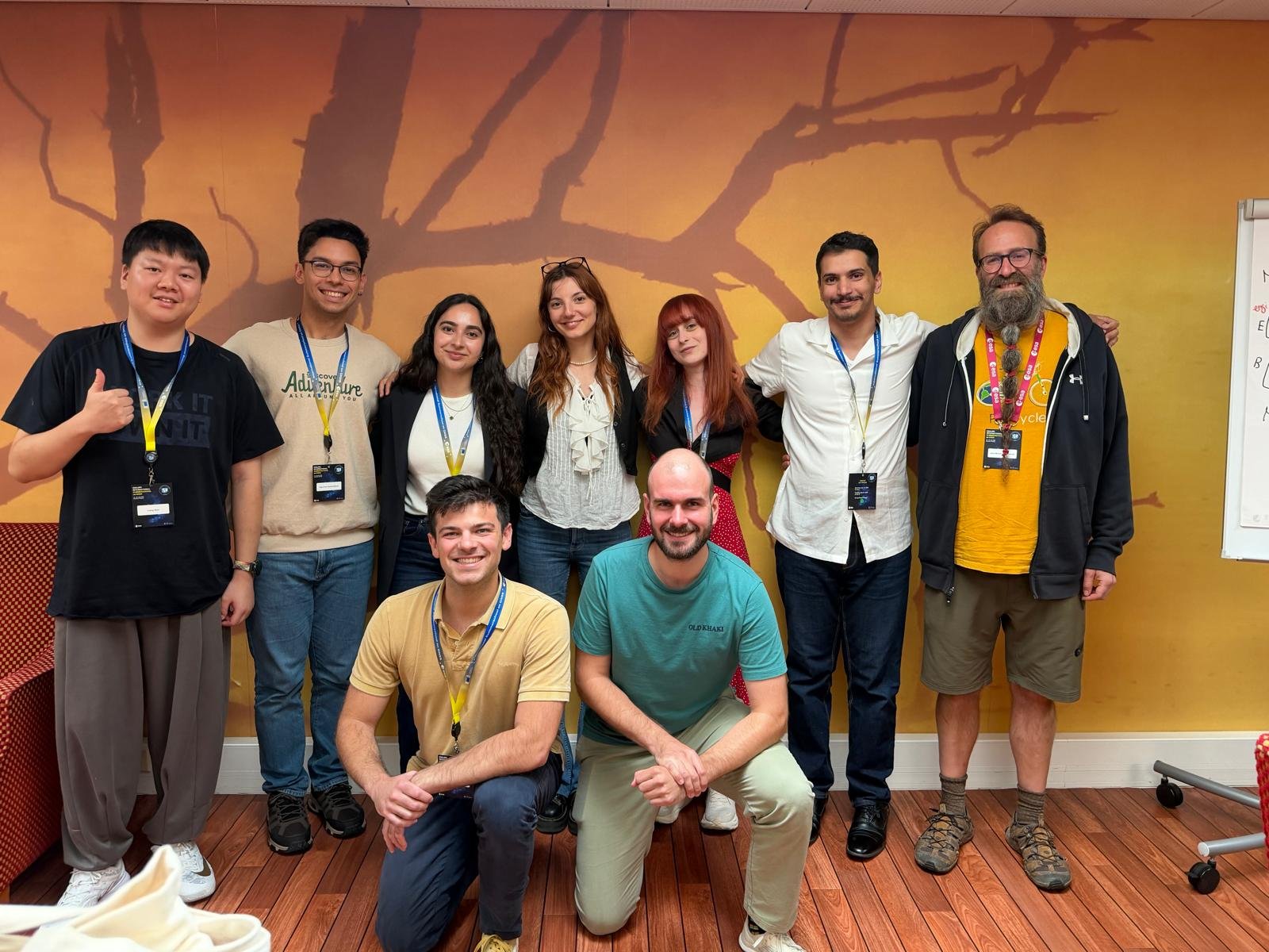 Martin’s project group, with members from several different countries